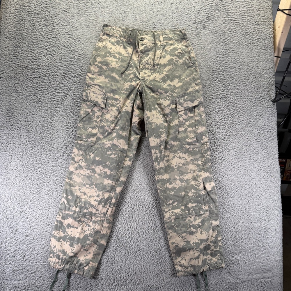 US Army Pant Men S(32x32) Green Camo Cargo Buzz Off Insect Repellent Uniform